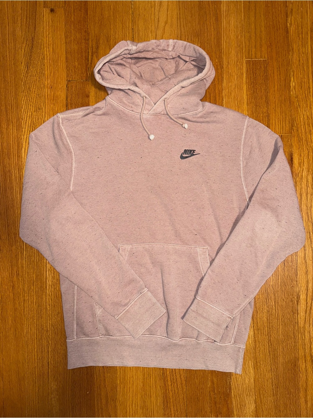 Nike Dusty Pink Speckled Space Pullover Hoodie Size XS Men’s